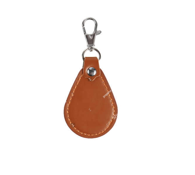 Brown- Leather Keychain For Car Keys
