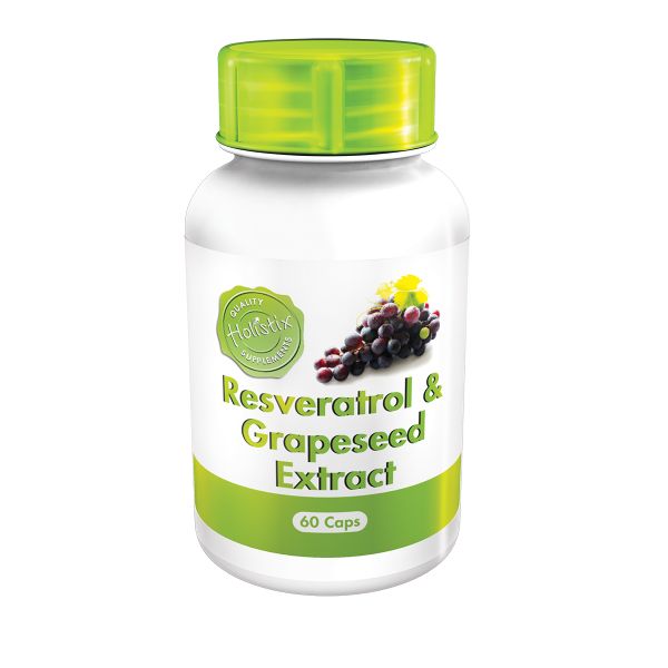 Resveratrol 100mg with Grape Seed Extract (60Caps)- Antioxidant Support