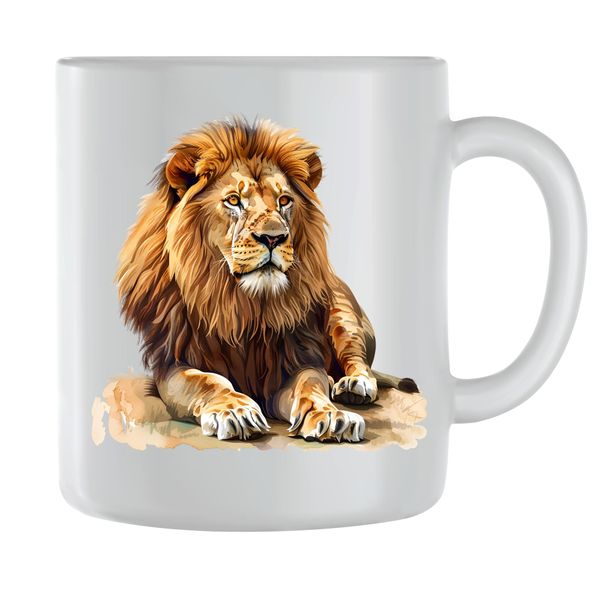 Lioin Coffee Mug for Men Women Trendy Safari Graphic Cup Design Gift 162