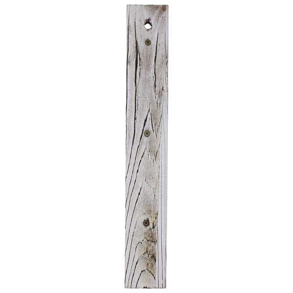 3-Tier Whitewashed Wood Wall-Hanging Towel Storage Ladder With Rope