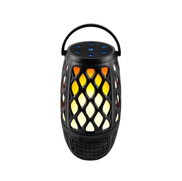 Handheld Portable LED Fake Flame Light with Wireless Bluetooth Speaker