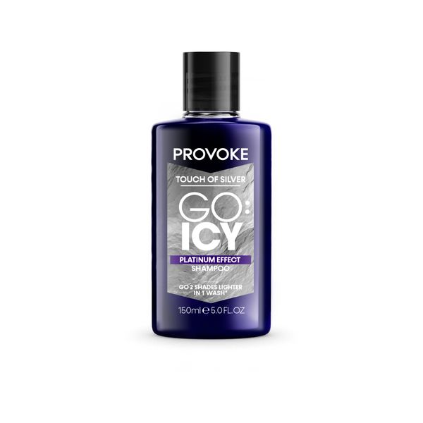 Provoke Go Icy Platinum Effect Shampoo, Enriched with Keratin 150ml