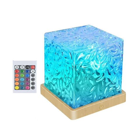 Wave Lamp 3D Holographic Water Ripple Ambient Light Ocean Projector Light Image