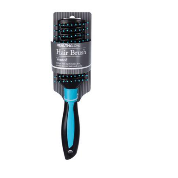 Health Glow - Black Vented Hair Brush