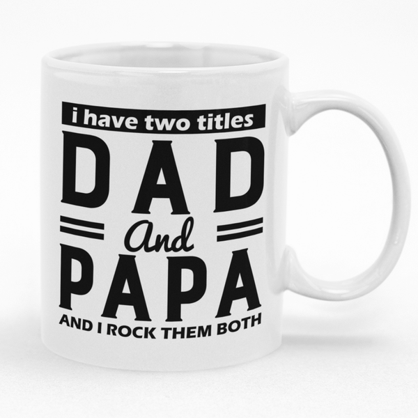 Gift for Papa Dad Mug Men Birthday Christmas Fathers Day