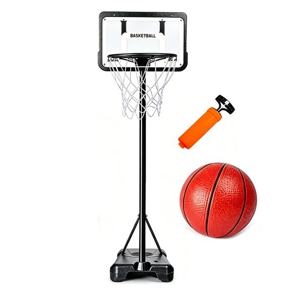Basketball Hoop With Adjustable Stand 1.3-2.7m With Basketball And Air Pump