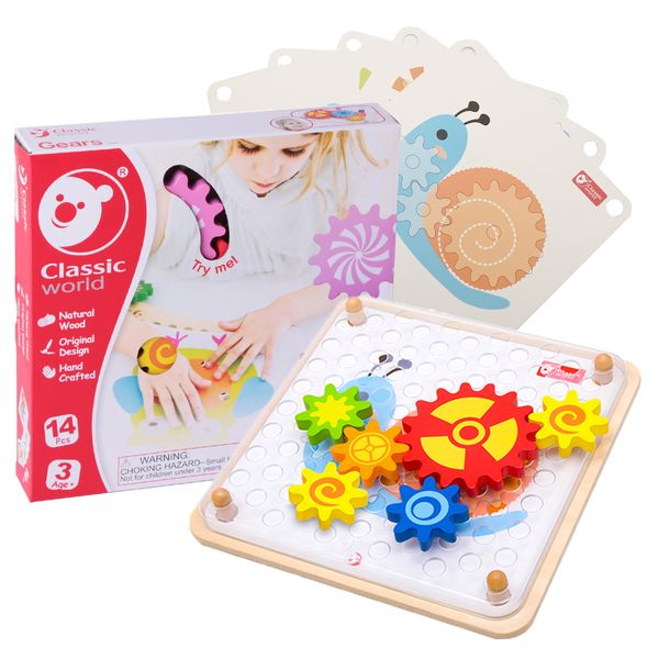 Classic World Gears Game Set with Activity Cards