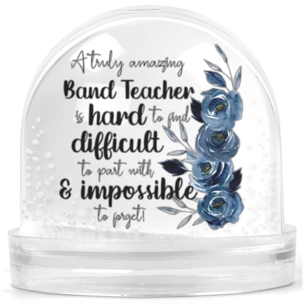A Truly Amazing Band Teacher Gift Snow Globe