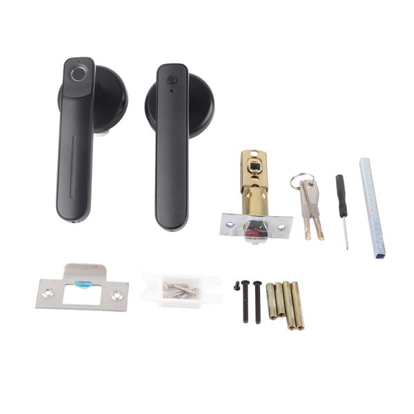 Black fingerprint door lock