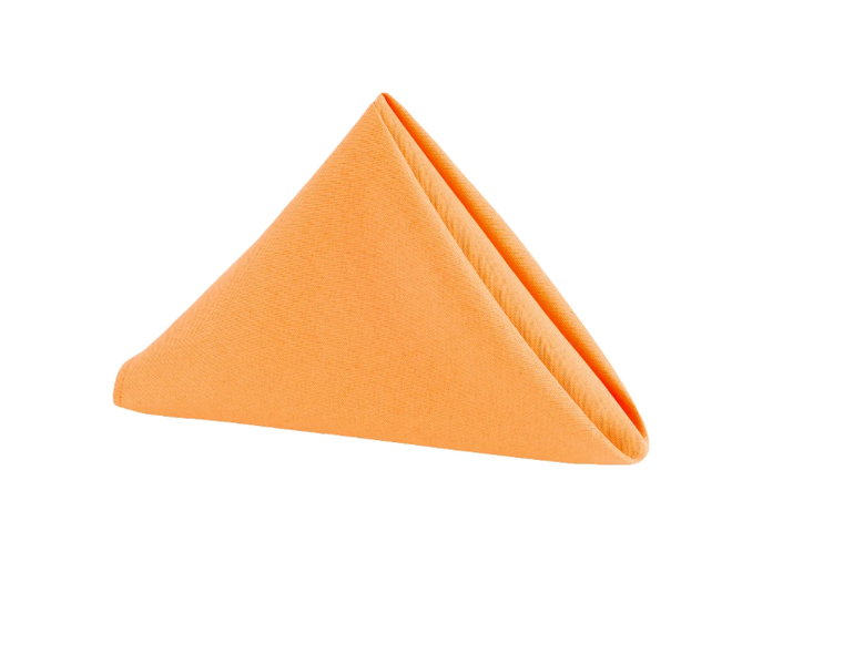 Set of 10 Orange Napkins - 35cm