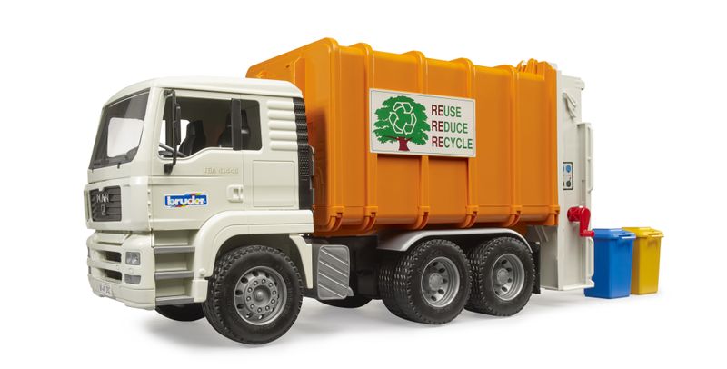 Bruder MAN TGA Rear loading garbage truck (52cm Long)