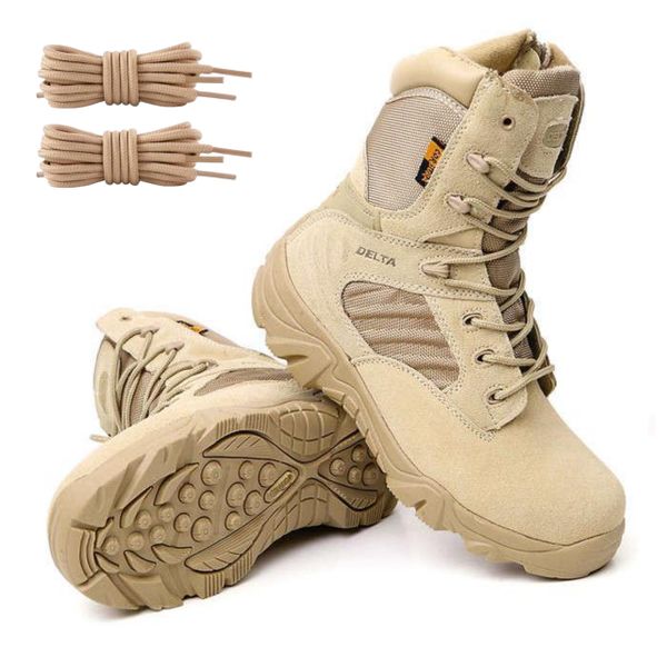 Tactical And Hiking Delta Boots With Extra Laces