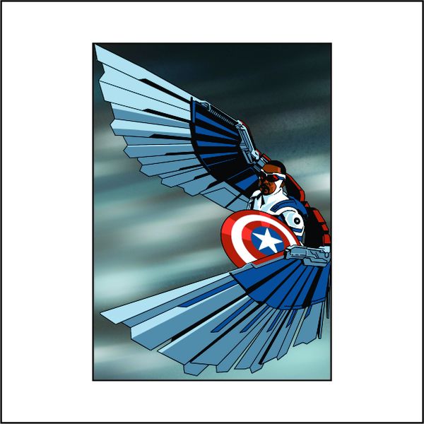 Falcon Captain America - A1 Poster