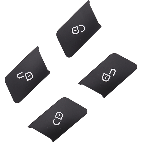 4Pcs Car Door Seat Memory Lock Switch Button Stickers Cover Trim