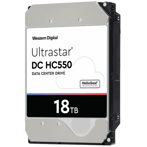 WD 18TB UltraStar DC HC550 7200 rpm SATA III 3.5" Internal HDD