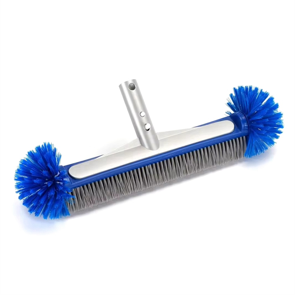 Swimming Pool Brush with Corner Cleaning Brush Hemispherical Bristles Easy