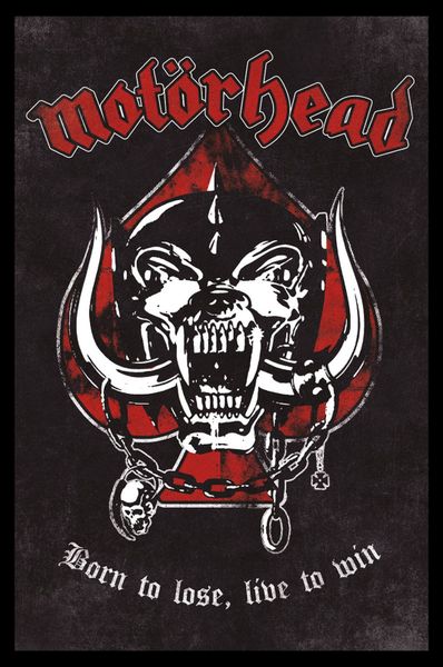 Motorhead Born To Lose Poster with Black Frame