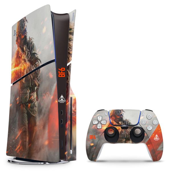 Decal Skin Compatible with PS5 Slim (Disc): Battlefield 6 Engineer (Decal Only)