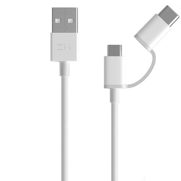 ZMI - 2A 2in1 USB Type-A to MicroUSB/Type-C Adapter Cable