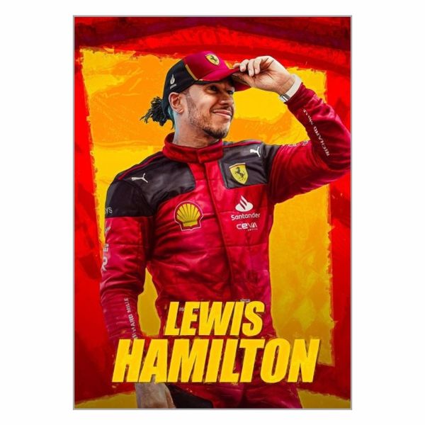Lewis Hamilton Ferrari Tracksuit Poster - A1