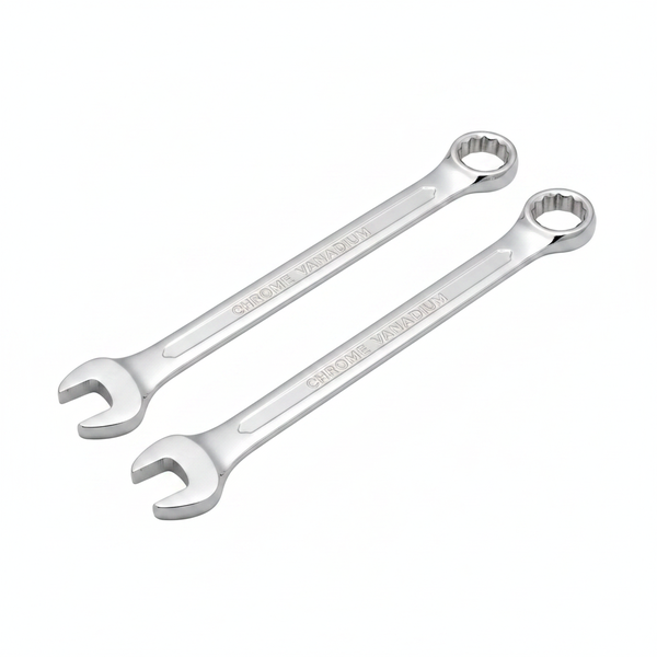 Force 16mm Combination Wrench - Chrome Vanadium, 12-Point Box End - 2 Pack