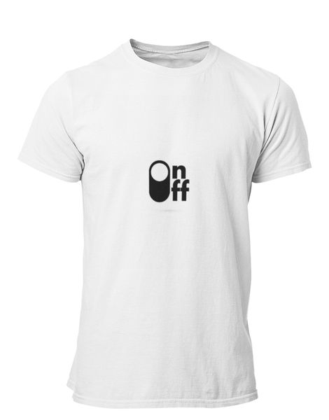 PepperSt Mens White T-Shirt - On Off