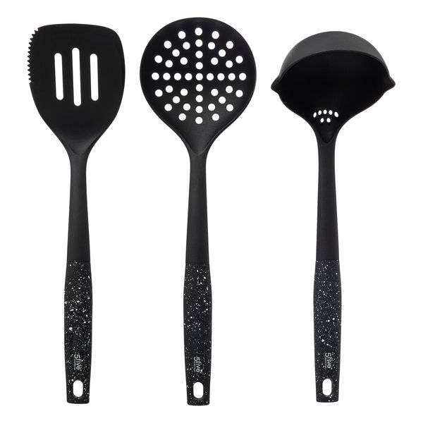 5 Five Simply Smart Caractere 3-Piece Black Kitchen Utensil Set