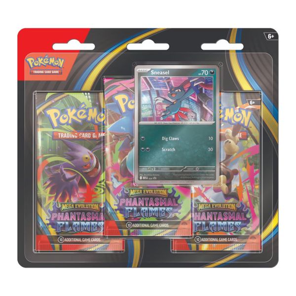 Pokemon: Mega Evolution-Phantasmal Flames - 3-Pack Blister