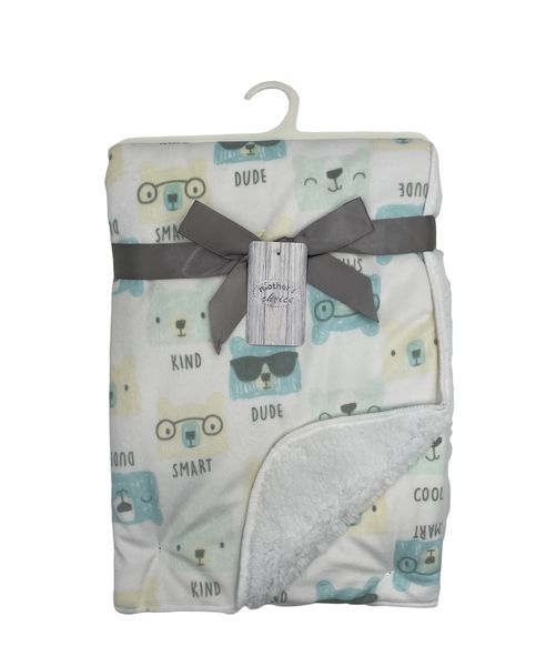 Mothers Choice Micromink Furlined Baby Blanket - Smart Kind Dude