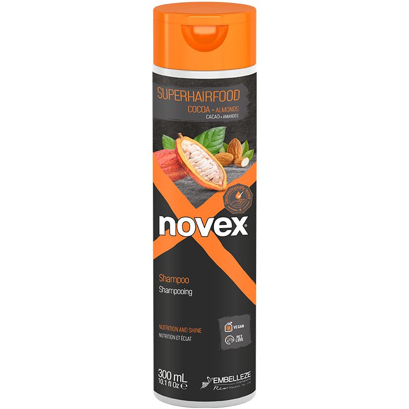 Novex SuperHairFood Cocoa and Almond Shampoo 300ml