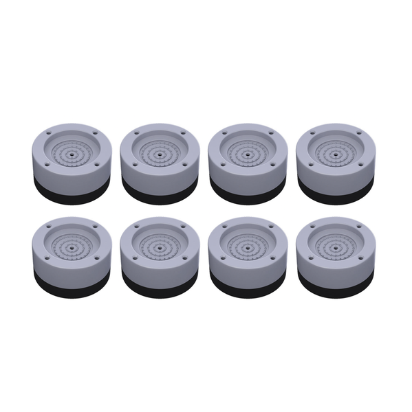 Height-Adjustable Anti-Vibration Foot Pads - 8 Pack