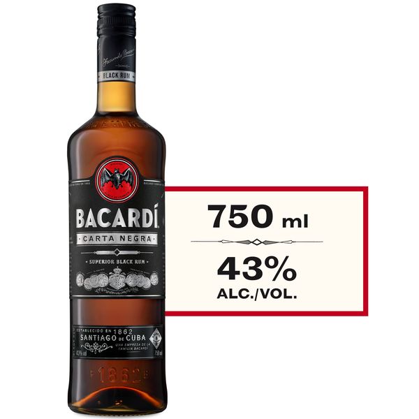 Bacardi - Carta Negra Black - 750ml
