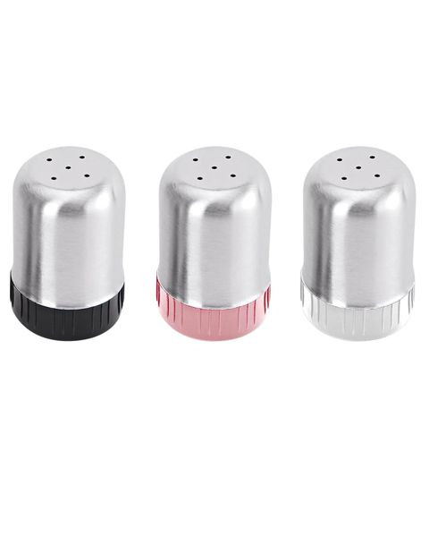 EELHOE Stainless Steel Salt &amp; Pepper Shakers Set with Lid