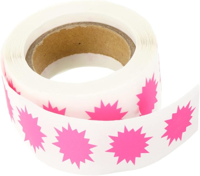 Explosion Pattern Label Roll Fluorescent Toy Sticker Labels DIY Craft