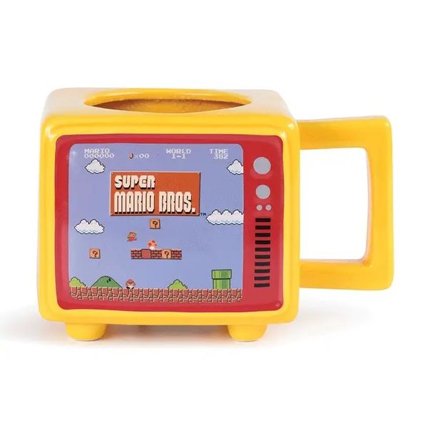 Super Mario Bros (Like a Boss) Retro TV Heat Changing Mug 500ml