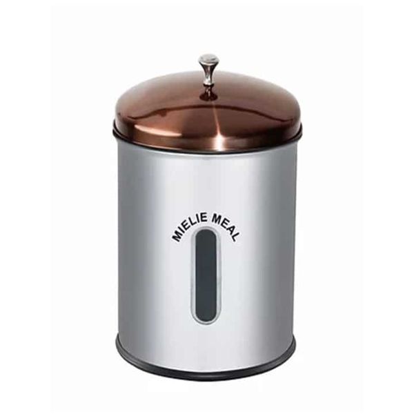 Storage Canister With Rosegold Lid - Mielie Meal - 5L