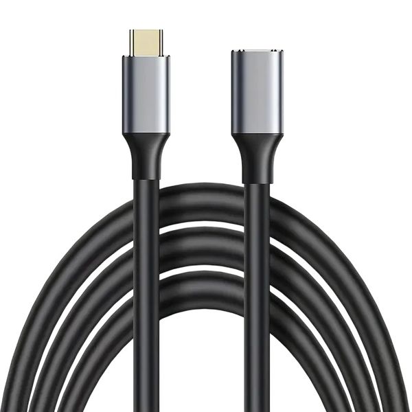 Fast Charging USB-C 3.1 Gen 2 M-F Extension Cable 60W 10Gbps 4K@60Hz 1.5M