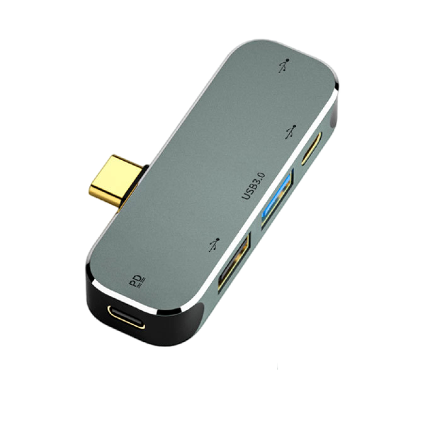 5-in-1 USB-C Hub with USB 3.0, 2 USB 2.0, Type-C 3.0, 100W PD Charging