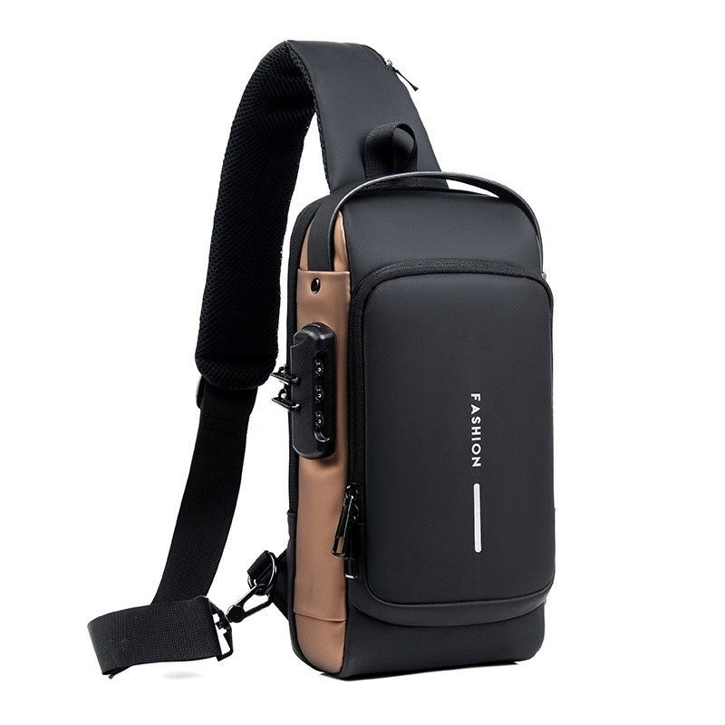 Anti-Theft Crossbody Chest Bag, Sling Shoulder Bag with USB Port for ...
