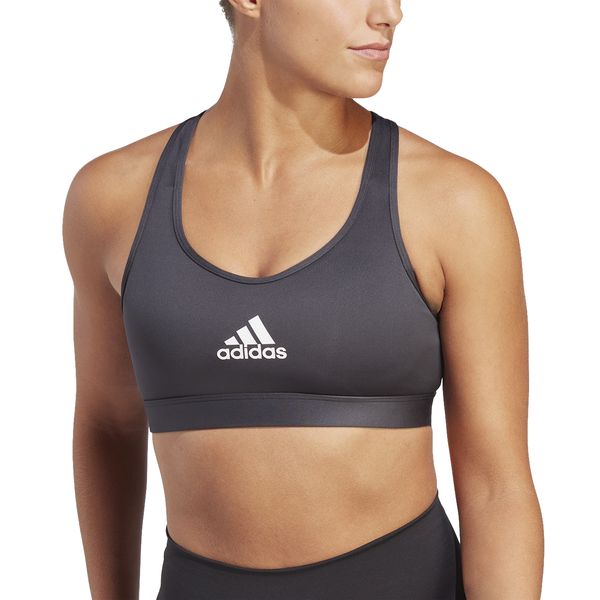 adidas Women's PowerReact Train Medium-Support Bra - Carbon