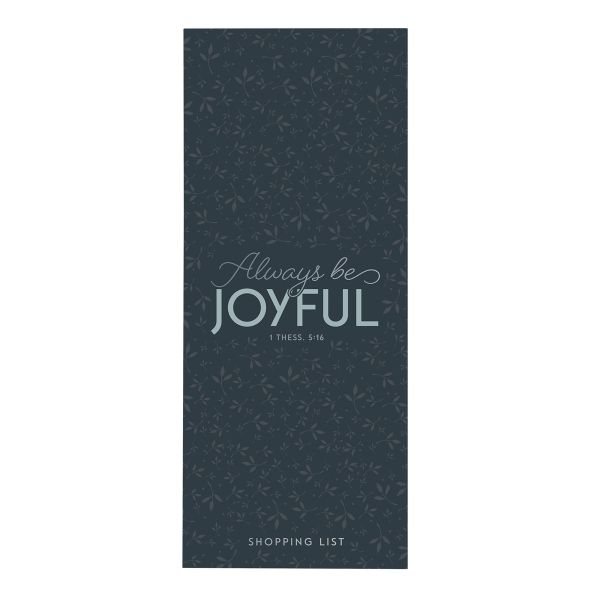 Magnetic Notepad - Always Be Joyful Shopping List