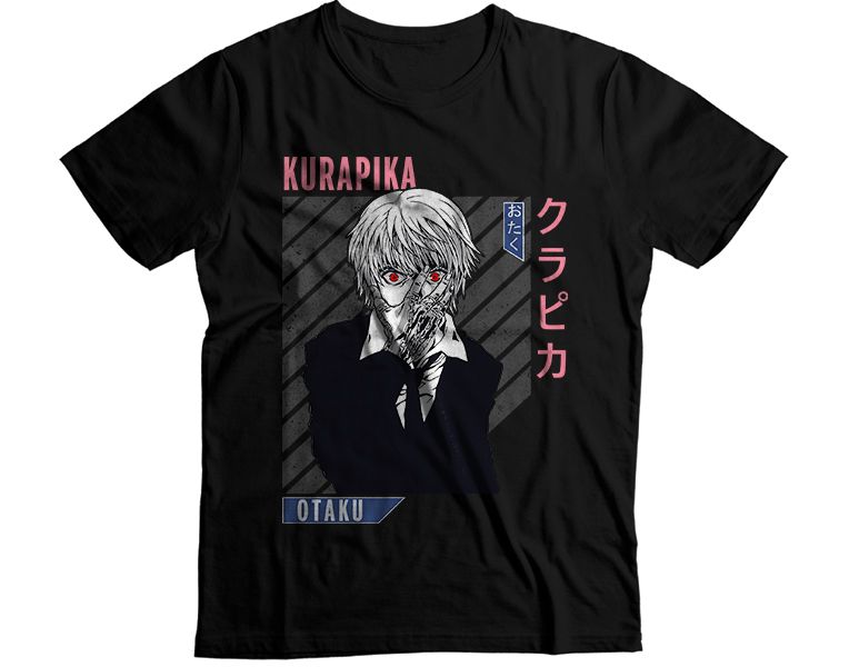Kurapika Black Suit Red Eyes Mask Graphic T-Shirt