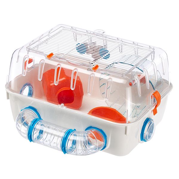 Ferplast Combi 1 -Ventilated Hamster Cage with Tubes for Play &amp; Exploration