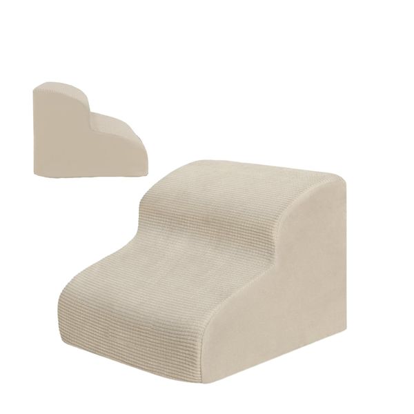 MewooFun Sofa Pet Stairs-TWO Steps - Cream