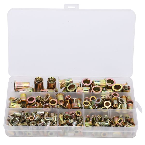 200 Pieces Carbon Steel Blind Rivet Nuts