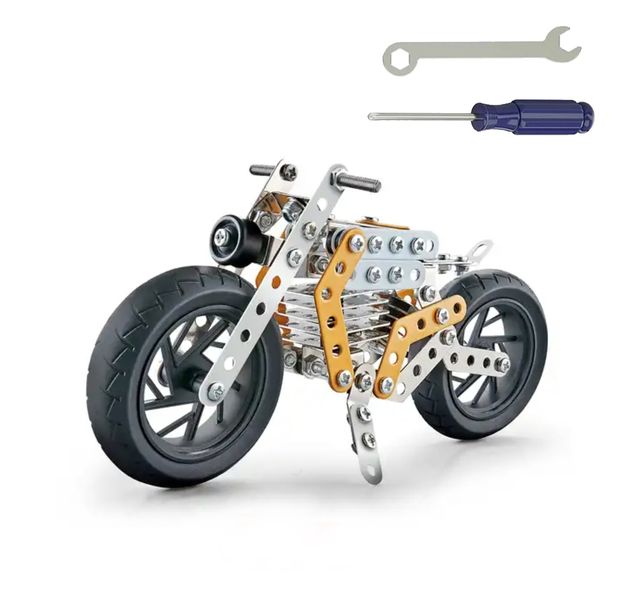 Metal Construction Motorbike Model