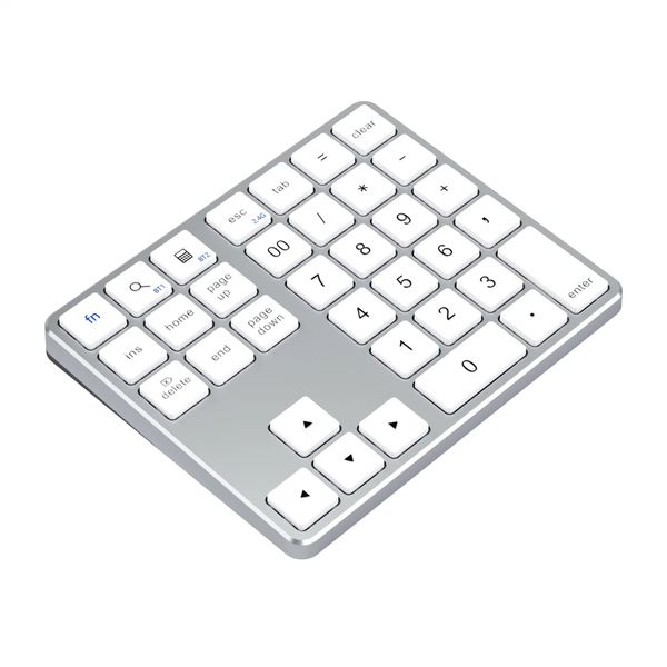 DW Dual Mode Bluetooth + 2.4Ghz Numeric Wireless Keyboard - K35 - Silver