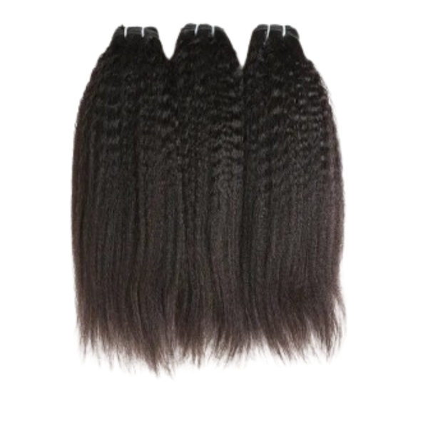 Peruvian Hair Kinky Straight Bundles.