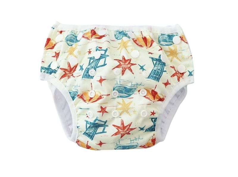 Baby Reusable - Swim Diaper - Lime Beach Swim Party