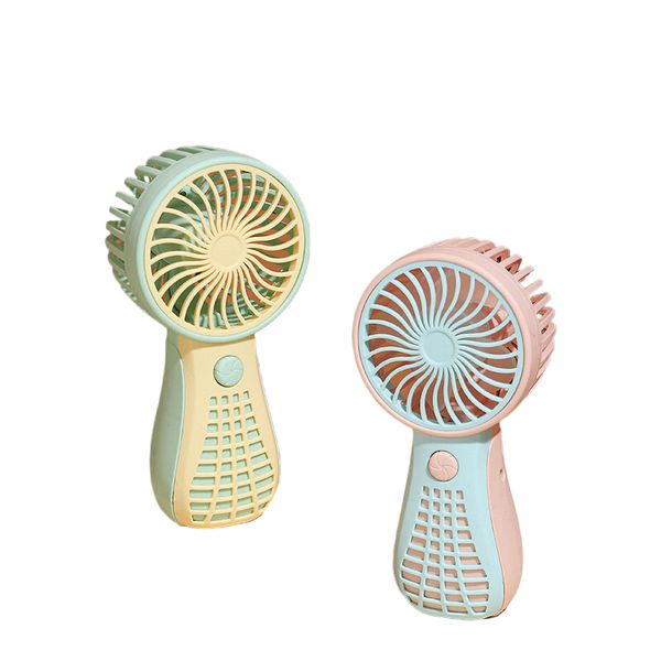 Two Pcs Mini Portable USB Rechargeable Handheld Powerful Fans